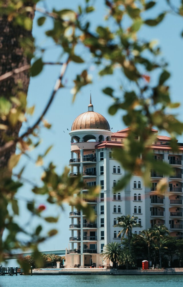 Luxury building by the water